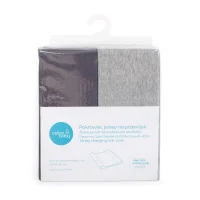 Pokrowiec na przewijak Comfort Light grey melange + dark grey (50x70-80) 2 szt w zestawie