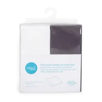 Pokrowiec na przewijak Comfort Dark grey + white (50x70-80) 2 szt w zestawie
