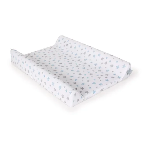 Pokrowiec na przewijak (50x70-80) 2 szt. Dark grey + Blue Stars