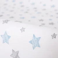 Pokrowiec na przewijak (50x70-80) 2 szt. Dark grey + Blue Stars