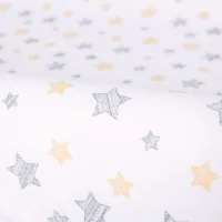 Pokrowiec na przewijak (50x70-80) 2 szt. Dark grey + Yellow Stars
