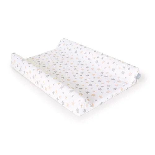 Pokrowiec na przewijak (50x70-80) 2 szt. Light grey + Yellow Stars