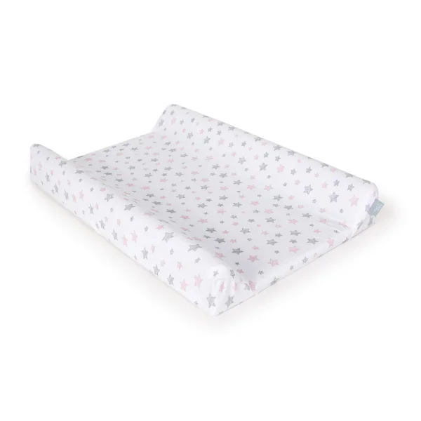 Pokrowiec na przewijak (50x70-80) 2 szt. Candy pink + Pink Stars