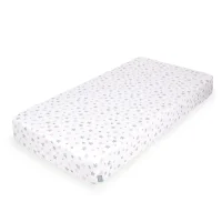 Jersey Fitted Sheet (120x60) Pink Stars