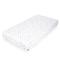 Jersey Fitted Sheet (120x60) Blue Stars