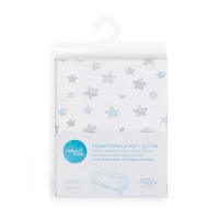 Jersey Fitted Sheet (120x60) Blue Stars