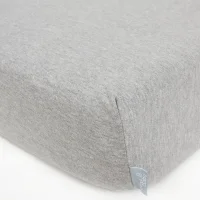 Jersey Fitted Sheet (120x60) Melange Light grey