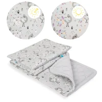 Baby blanket (75x100) + pillow (30x40) Lolly Polly Peacock