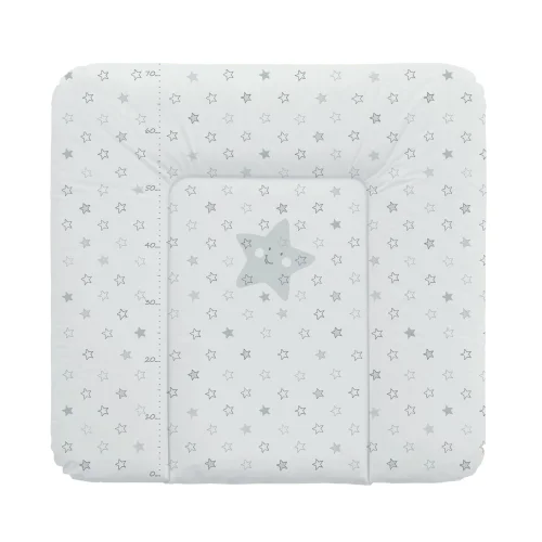Soft changing mat medium (75x72) Stars grey