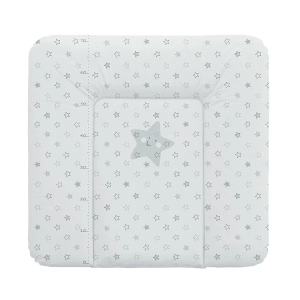 Soft changing mat medium (75x72) Stars grey