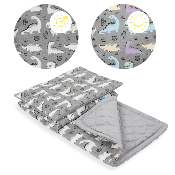 Baby blanket (75x100) + pillow (30x40) Candy Andy Dino