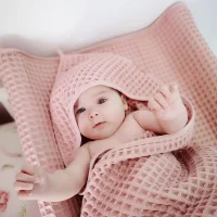Pokrowiec na przewijak Comfort Waffle Line Silver Pink 50x70 Ceba Baby