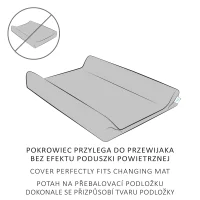 Pokrowiec na przewijak Comfort Dark Grey + blue (50x70-80) 2 szt w zestawie