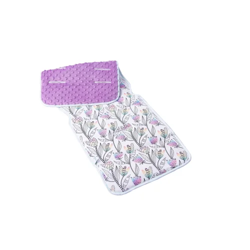 Double-sided stroller liner (33x85) Flower Power