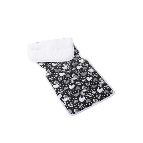 Double-sided stroller liner (33x85) Hearts