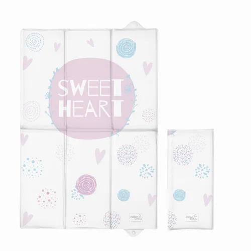 Folding changing mat 60x40 Lolly Polly Love 2