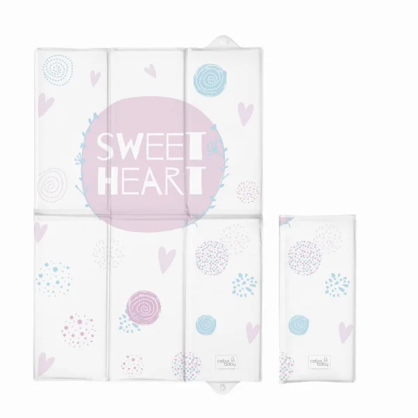 Folding changing mat 60x40 Lolly Polly Love 2