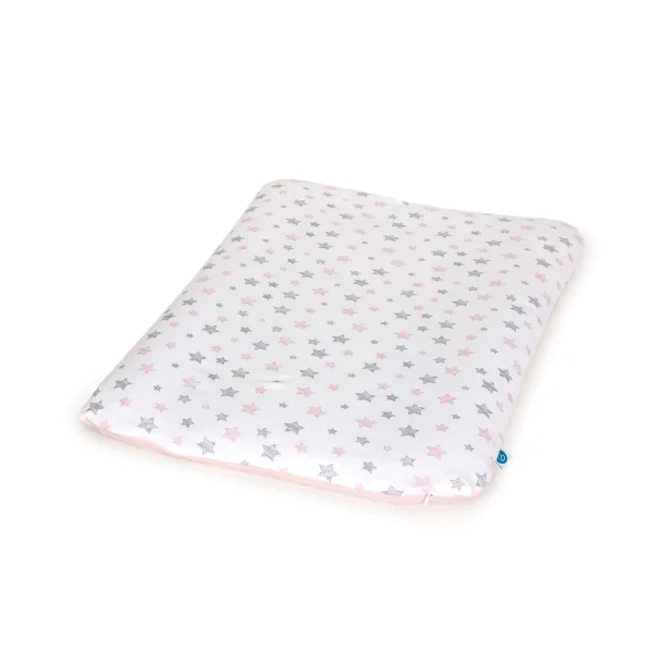 Pokrowiec na przewijak miękki (50x70) 2 szt. Grey Stars + Pink Stars