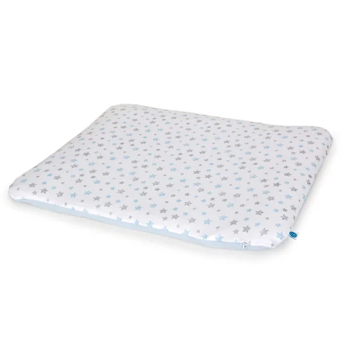 Pokrowiec na przewijak miękki (85x72) 2 szt. Grey Stars + Blue Stars