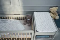 Pokrowiec na przewijak miękki (50x70) 2szt. Blue, Teddy Bear + Light grey, Teddy Bear