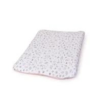 Pokrowiec na przewijak miękki (50x70) 2szt. Candy pink, Bird World + Light grey, Bird World