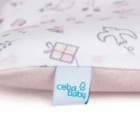 Pokrowiec na przewijak miękki (50x70) 2szt. Candy pink, Bird World + Light grey, Bird World