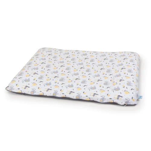 Pokrowiec na przewijak miękki (85x72) 2 szt. Dark grey, Elephant + Light grey, Elephant