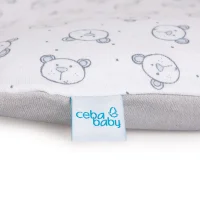 Pokrowiec na przewijak miękki (85x72) 2 szt. Blue, Teddy Bear + Light grey, Teddy Bear