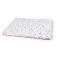 Pokrowiec na przewijak miękki (85x72) 2 szt. Candy Pink, Bird World + Light grey, Bird World