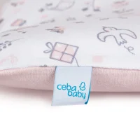 Pokrowiec na przewijak miękki (85x72) 2 szt. Candy Pink, Bird World + Light grey, Bird World