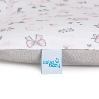Pokrowiec na przewijak miękki (85x72) 2 szt. Candy Pink, Bird World + Light grey, Bird World