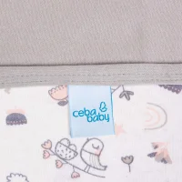 Kocyk dziecięcy (90x100) Light grey + Bird World