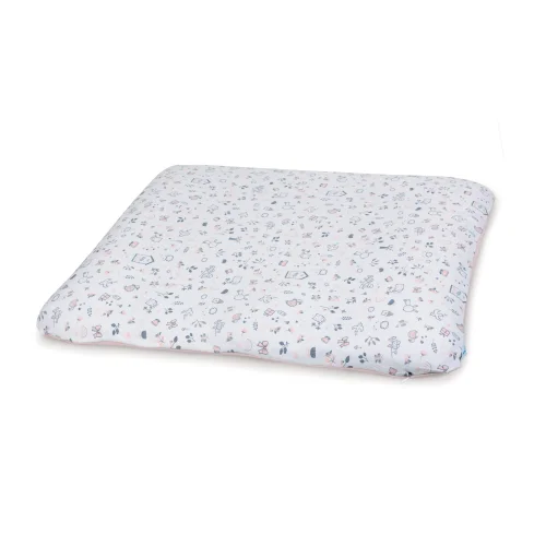Pokrowiec na przewijak miękki (75x72) 2 szt. Candy Pink, Bird World + Light grey, Bird World