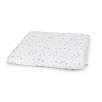 Pokrowiec na przewijak miękki (75x72) 2 szt. Grey Stars, Light grey + Pink Stars, Pink