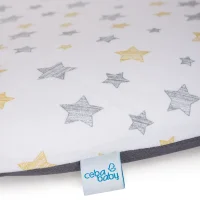 Pokrowiec na przewijak miękki (75x72) 2 szt. Grey Stars, Light grey + Yellow Stars, Dark grey