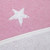 Ręcznik dla niemowlaka Stars Pink Melange 100x100 Ceba Baby