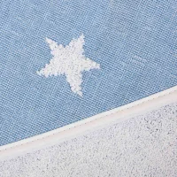 Ręcznik dla niemowlaka Stars Blue Melange 100x100 Ceba Baby
