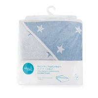 Ręcznik dla niemowlaka Stars Blue Melange 100x100 Ceba Baby