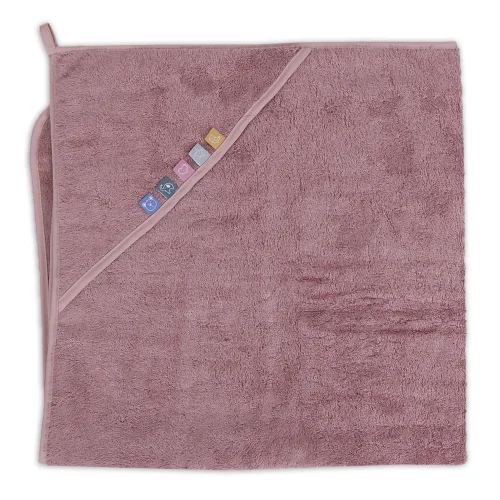 Ręcznik dla niemowlaka Rose Tan EcoVero Line 100x100 Ceba Baby
