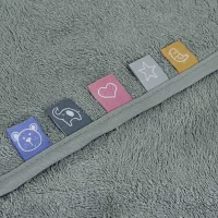 Ręcznik dla niemowlaka Green Milieu EcoVero Line 100x100 Ceba Baby