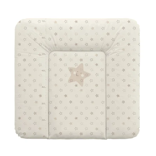 Soft changing mat medium (75x72) Stars beige