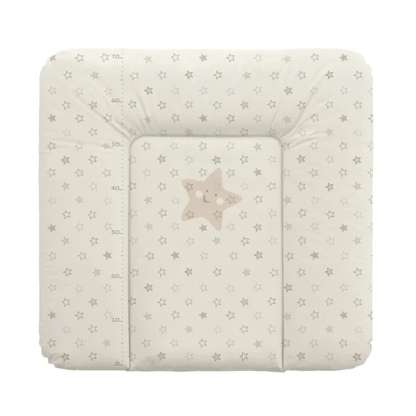 Soft changing mat medium (75x72) Stars beige
