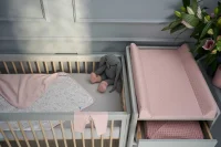 Jersey fitted sheet with elasticated edge (120x60) Light grey