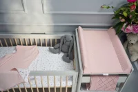 Soft profiled changing mat short 50x70 CARO Pink
