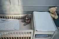 Pokrowiec na przewijak miękki (50x70) 2szt. Blue, Teddy Bear + Light grey, Teddy Bear