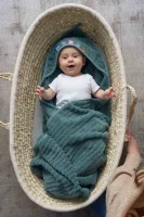 Ręcznik dla niemowlaka Malibu Wave Line 100x100 Ceba Baby