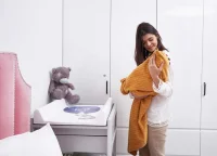 Ręcznik dla niemowlaka Peru Wave Line 100x100 Ceba Baby