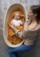 Ręcznik dla niemowlaka Peru Wave Line 100x100 Ceba Baby