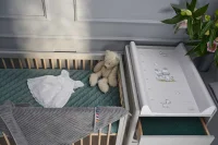 Ręcznik dla niemowlaka Grey Wave Line 100x100 Ceba Baby