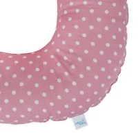Postpartum donut cushion White dots on raspberry pink